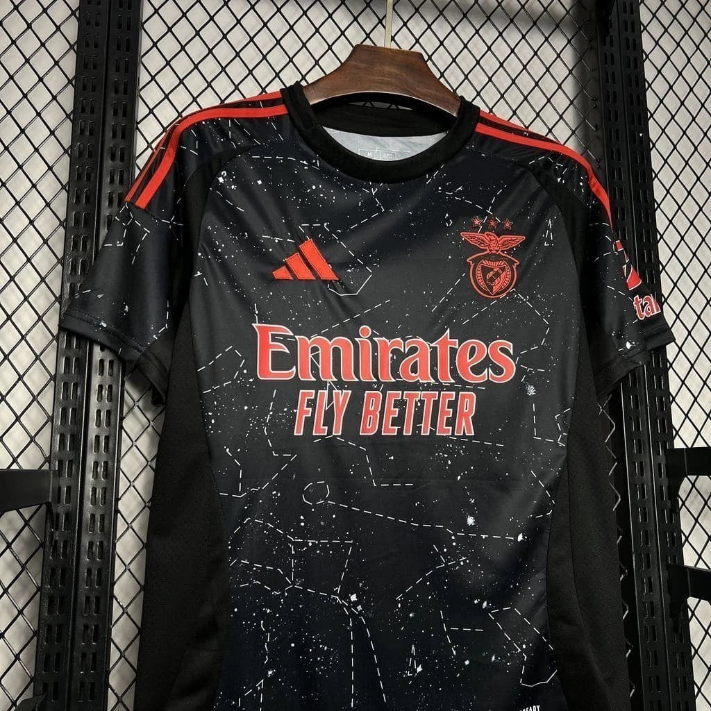 Camisa Benfica II Away 2024/25 Torcedor Adidas Masculino Preto