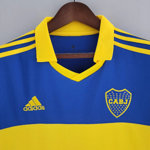 Camisa Boca Juniors Home 22/23 Torcedor Adidas Masculina - Azul e Amarela