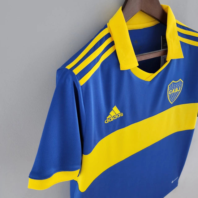 Camisa Boca Juniors Home 22/23 Torcedor Adidas Masculina - Azul e Amarela