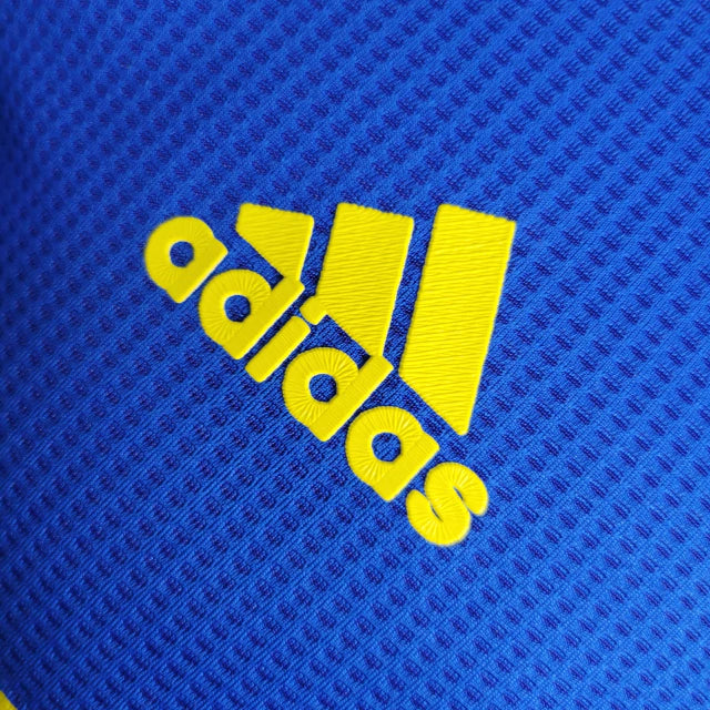 Camisa Boca Juniors I 23/24 Jogador Adidas Masculina - Azul e Amarelo