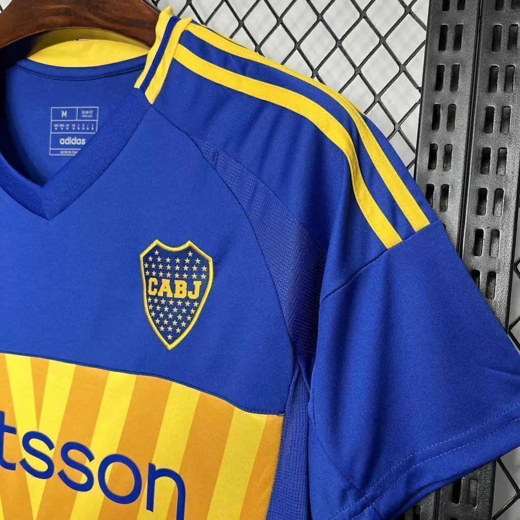 Camisa Boca Juniors I Home 2024/25 Adidas Torcedor Masculino Azul e Amarelo