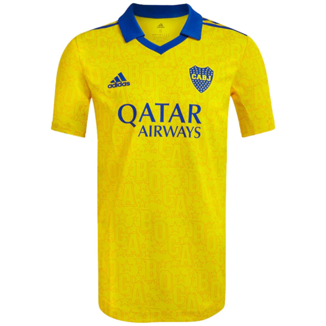 Camisa Boca Juniors Third 22/23 Torcedor Adidas Masculina - Amarelo e Azul