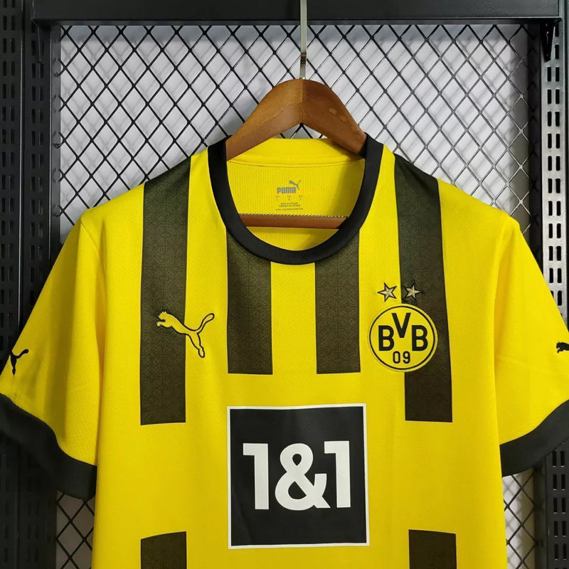 Camisa Borussia Dortmund I Puma Torcedor 2022/23 Masculino Amarelo e Preto