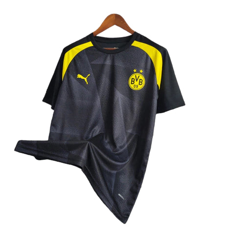 Camisa Treino Borussia Dortmund 23/24 - Torcedor Puma Masculina - Preto