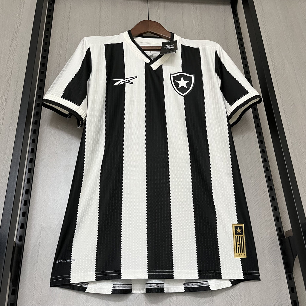 Camisa Botafogo I Home 2024/25 Torcedor Masculino Preto e Branco