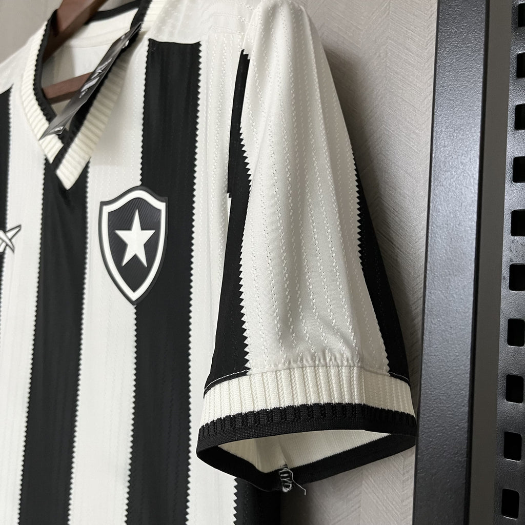 Camisa Botafogo I Home 2024/25 Torcedor Masculino Preto e Branco