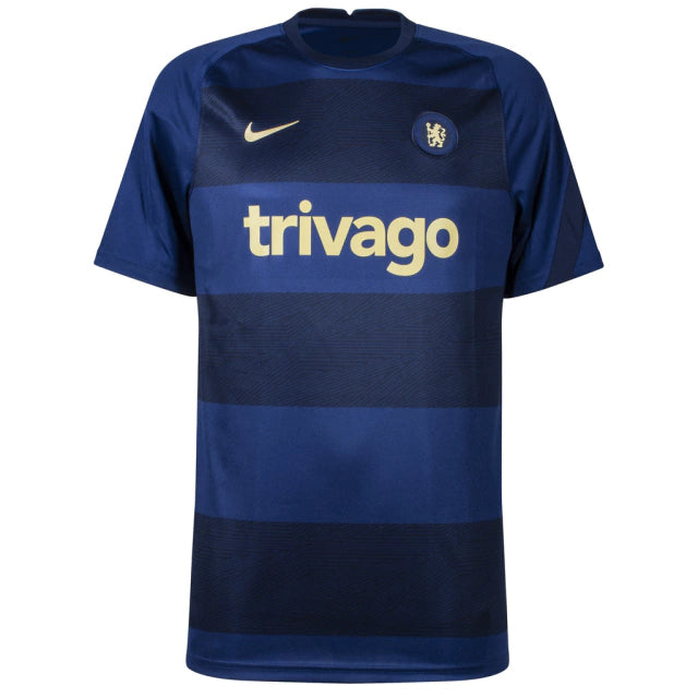 Camisa Chelsea Pré-Jogo 22/23 Torcedor Nike Masculina - Azul