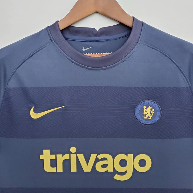 Camisa Chelsea Pré-Jogo 22/23 Torcedor Nike Masculina - Azul