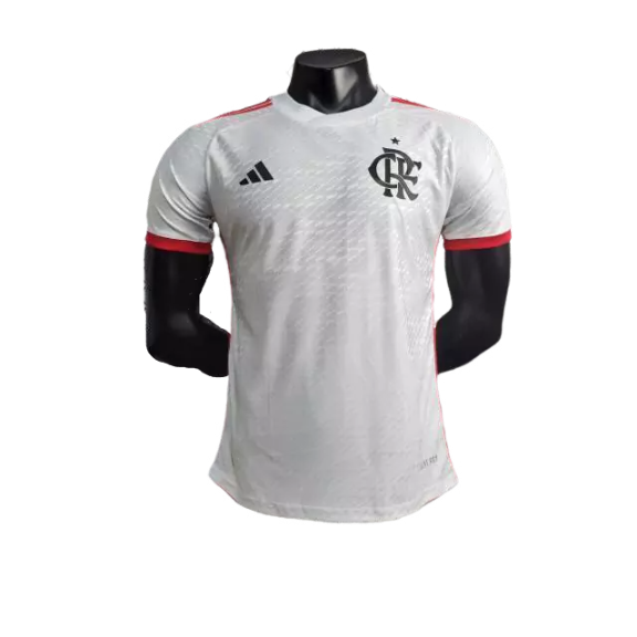Camisa Flamengo Away Adidas jogador 2024/25 Masculino Branco