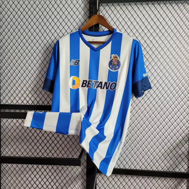 Camisa Porto Home New Balance 2022/23 Masculino Azul e Branco