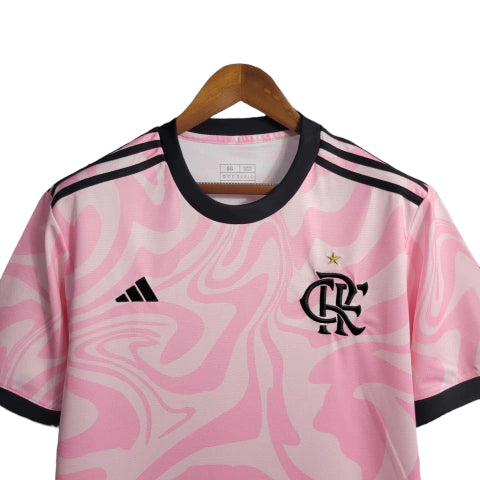 Camisa Flamengo 23/24 Torcedor Adidas Masculina - Rosa