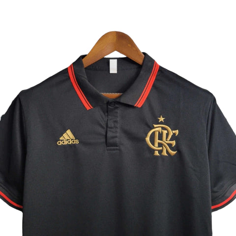 Camisa Flamengo Polo 23/24 - Adidas Masculina - Preto