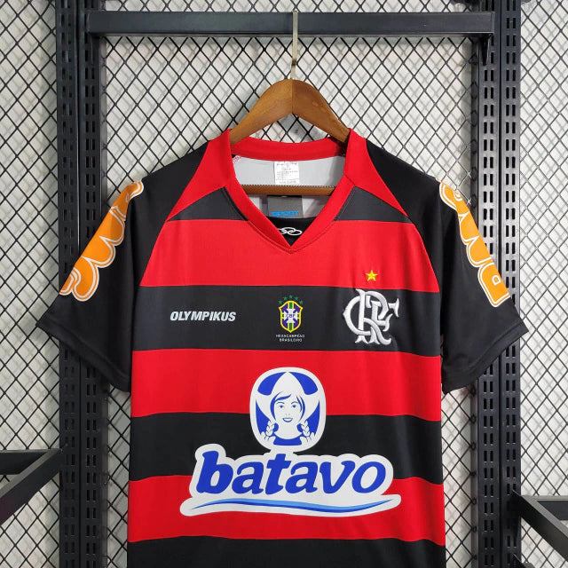 Camisa Retrô Flamengo Home I 2011 Olympikus Masculino Vermelho e Preto