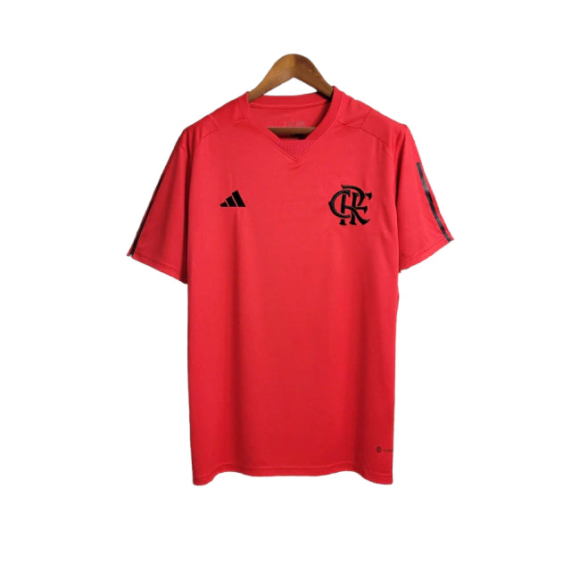 Camisa Flamengo Treino 23/24 Torcedor Adidas Masculina - Vermelho