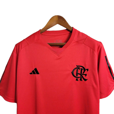 Camisa Flamengo Treino 23/24 Torcedor Adidas Masculina - Vermelho