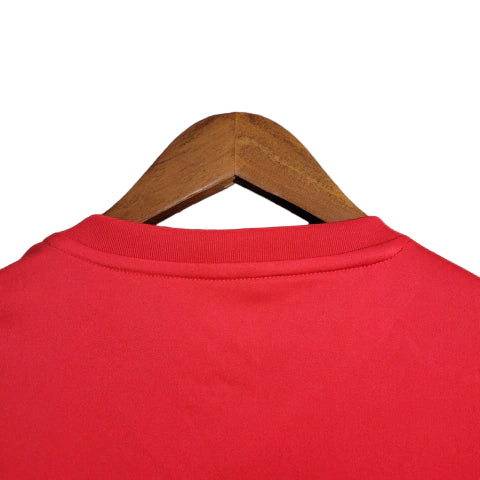 Camisa Flamengo Treino 23/24 Torcedor Adidas Masculina - Vermelho