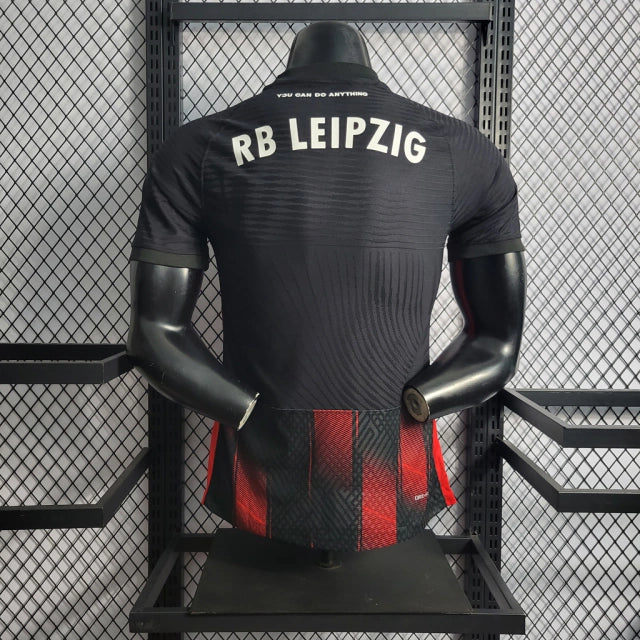 Camisa RB Leipzig 22/23 Nike Masculina Jogador - Preto e Vermelho