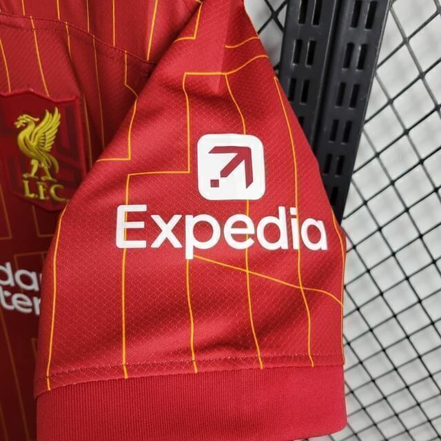 Camisa Liverpool I Home Nike Torcedor 2024/25 Masculino Vermelho