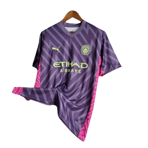 Camisa Manchester City Goleiro 23/24 - Torcedor Puma Masculina - Roxo