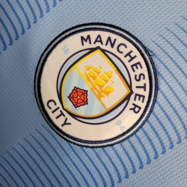 Camisa Manchester City I Home 2023/24 Torcedor Puma Masculina Azul