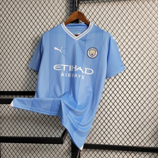 Camisa Manchester City I Home 2023/24 Torcedor Puma Masculina Azul