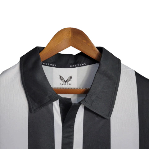 Camisa Newcastle 130 Anos 23/24 Torcedor Masculina - Branco e Preto