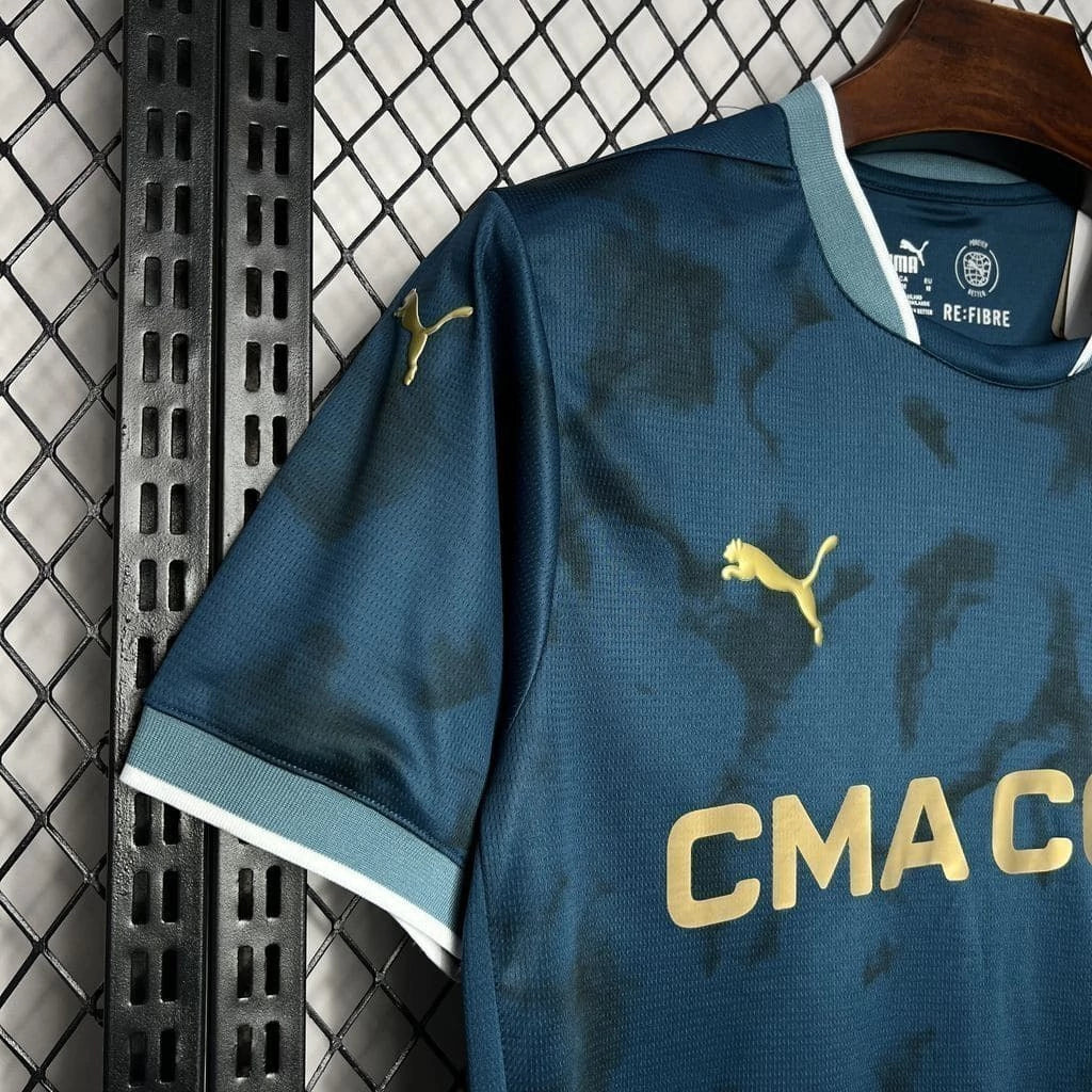 Camisa Olympique Marseille II Away Puma 2024/25 Torcedor Masculino Azul Escuro