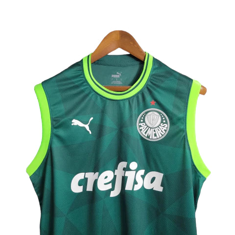 Camisa Palmeiras Home Regata 23/24 - Torcedor Puma Masculina - Verde