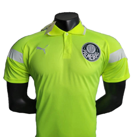 Camisa Palmeiras Treino 23/24 Polo Puma Masculina - Verde Fluorescente
