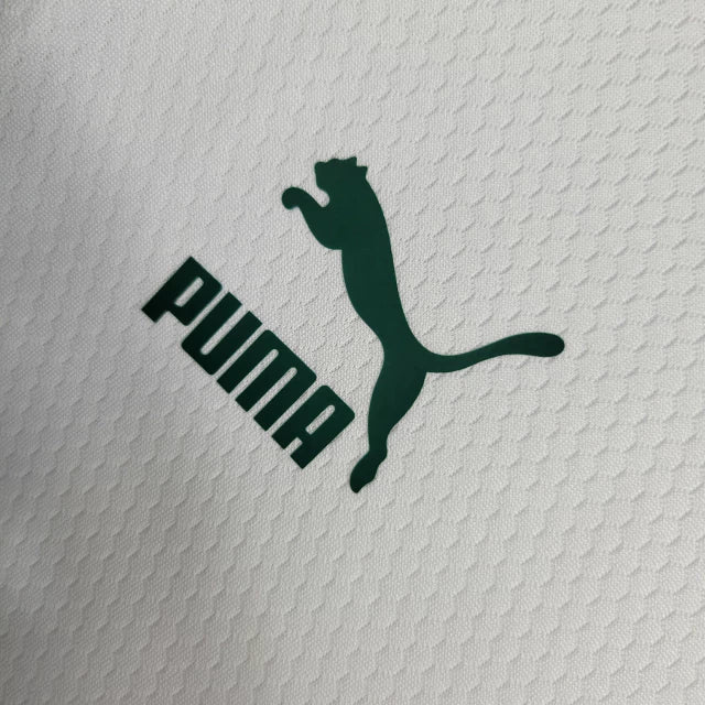 Camisa Palmeiras Treino 23/24 - Torcedor Puma Masculina - Branco e Verde