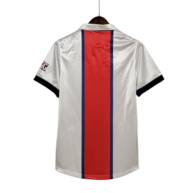 Camisa Paris Saint Germain PSG Retrô Away 98/99 Torcedor Nike Masculina - Branco, Azul e Vermelho