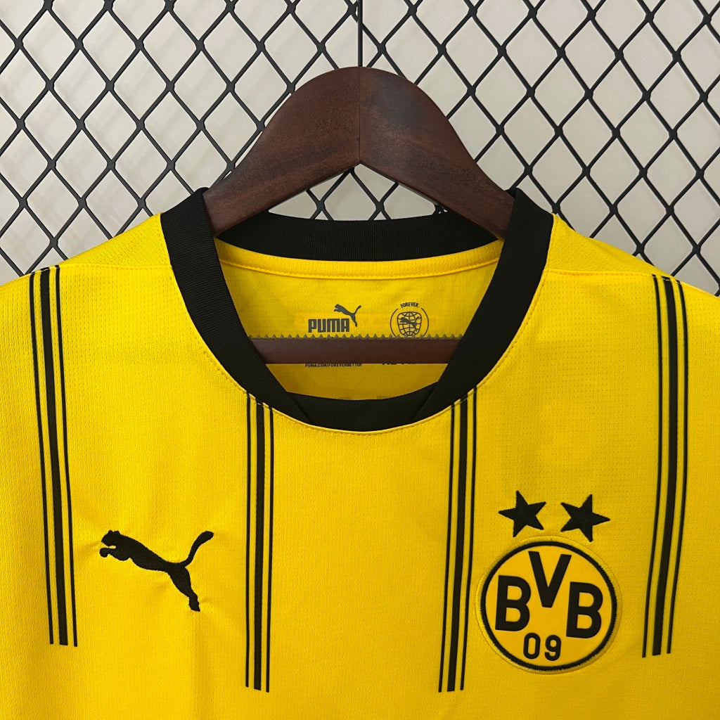 Camisa Borussia Dortmund I Home Puma Torcedor 2024/25 Masculino Amarelo