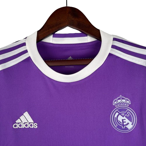 Camisa Retrô Real Madrid II Away Adidas 2016/17 Masculino  Roxo