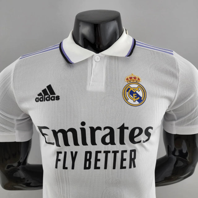 Camisa Real Madrid Home 22/23 Jogador Adidas Masculina - Branca