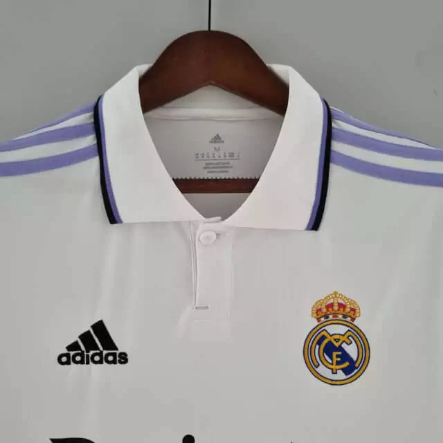 Camisa Real Madrid I Home 2022/23 Torcedor Masculino Branco