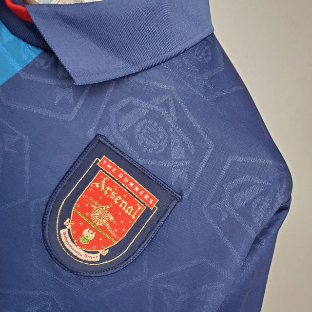 Camisa Retrô Arsenal Away 95/96 Torcedor Nike Masculina - Azul Marinho