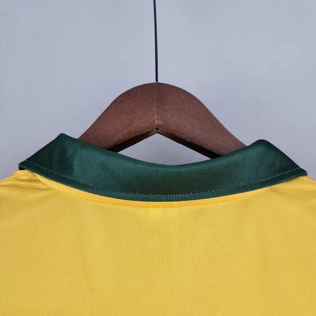 Camisa Retrô 1988 Seleção Brasileira I Masculina - Amarelo e Verde