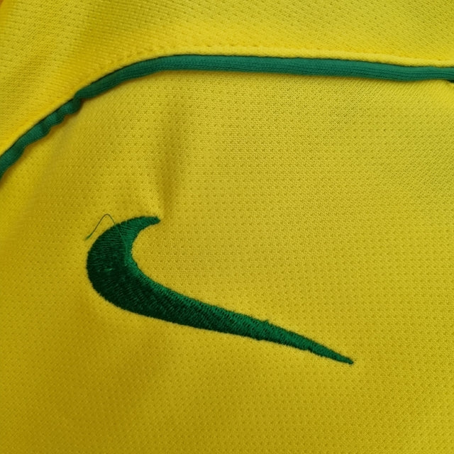 Camisa Retrô 2004 Seleção Brasileira I Nike Masculina - Amarela