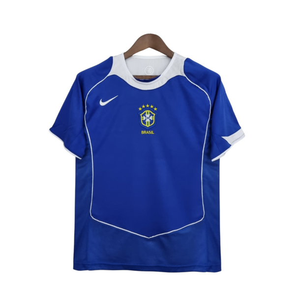 Camisa Retrô 2004 Seleção Brasileira II Nike Masculina - Azul