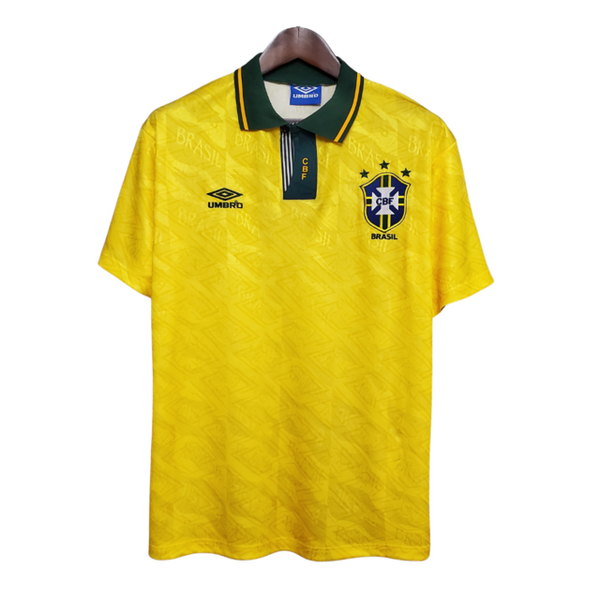 Camisa Retrô Seleção Brasileira I Umbro 1991/93 Masculino Amarelo