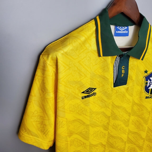 Camisa Retrô Seleção Brasileira I Umbro 1991/93 Masculino Amarelo