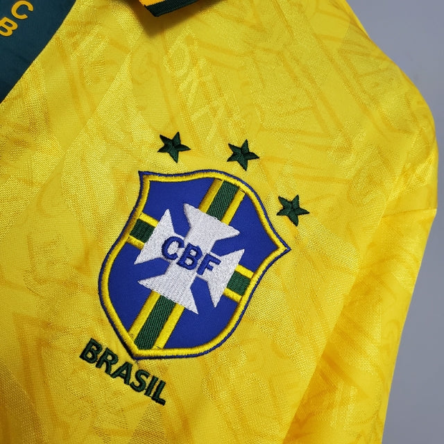Camisa Retrô Seleção Brasileira I Umbro 1991/93 Masculino Amarelo