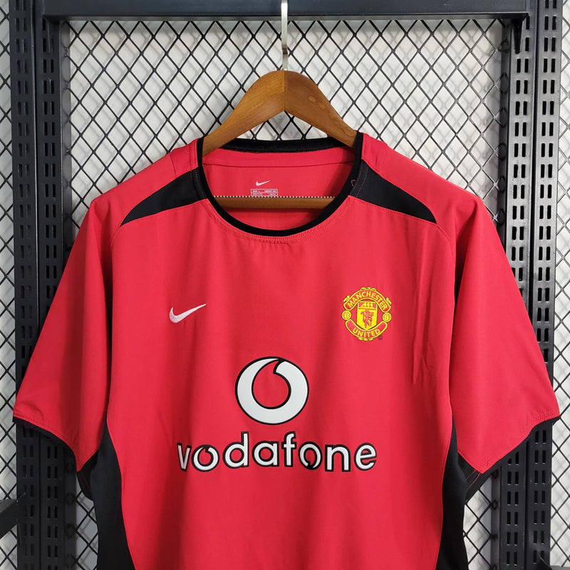 Camisa Retrô Manchester United Nike 2002/04 Vermelho