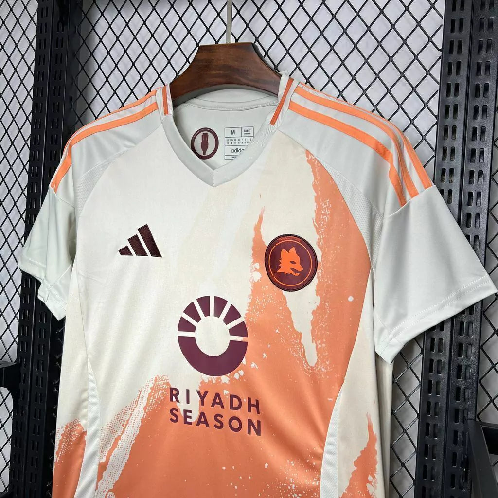 Camisa Roma II Away Adidas Torcedor 2024/25 Masculino Branca