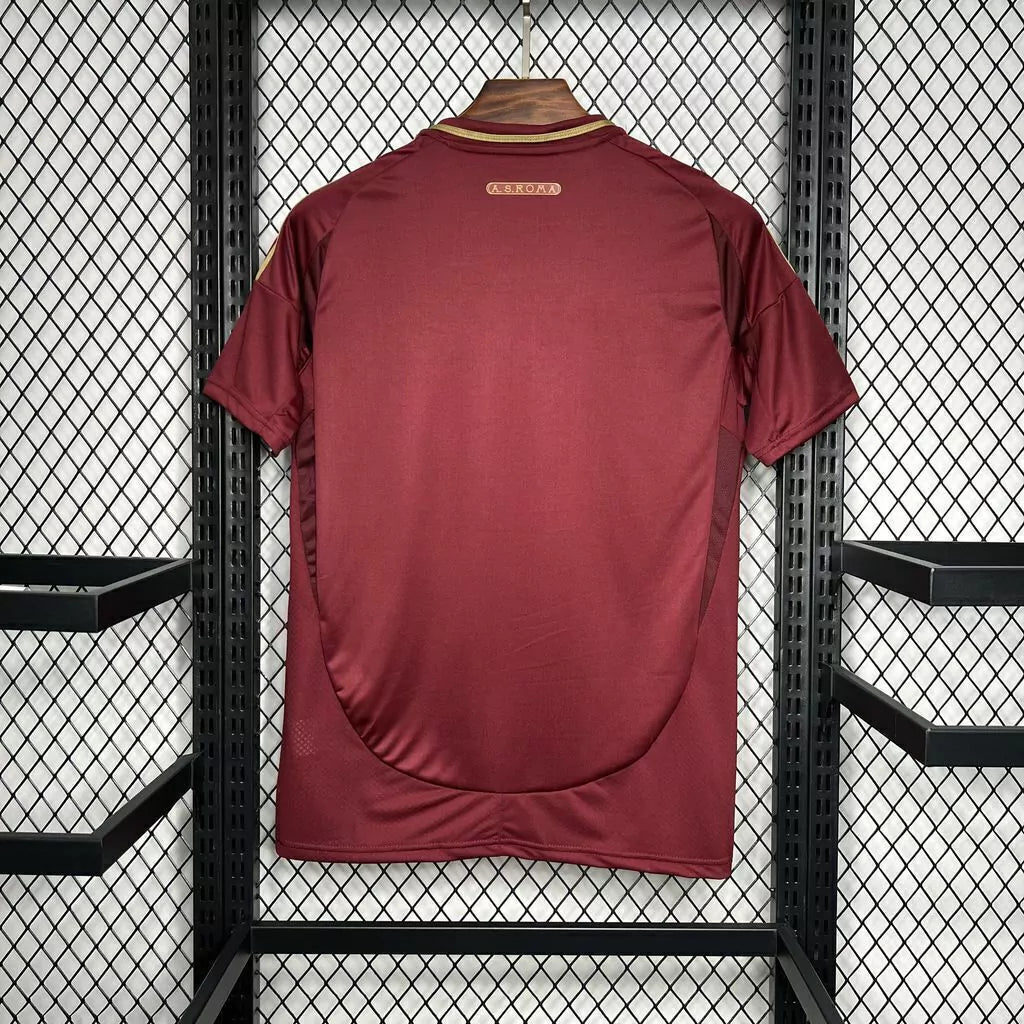 Camisa Roma I Home Adidas Torcedor 2024/25 Masculino Vermelho