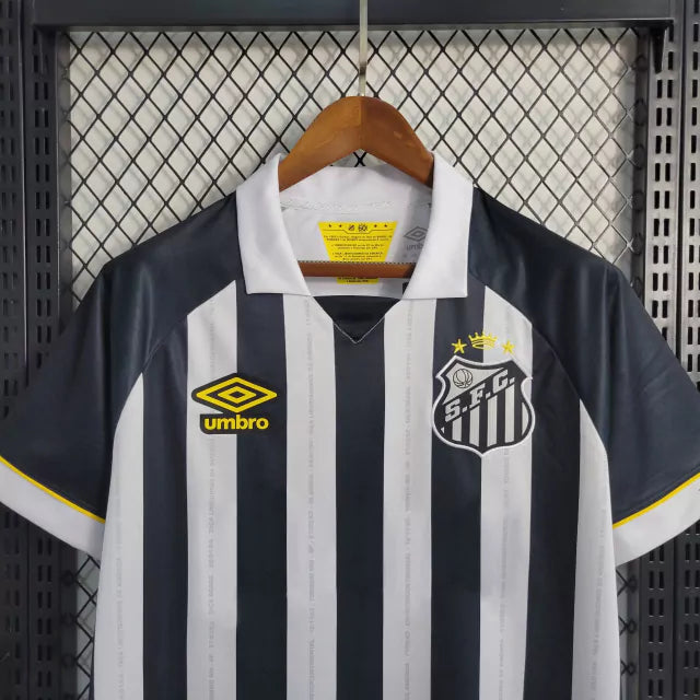 Camisa Santos II Umbro Torcedor 23/24 Masculino Preto e Branco