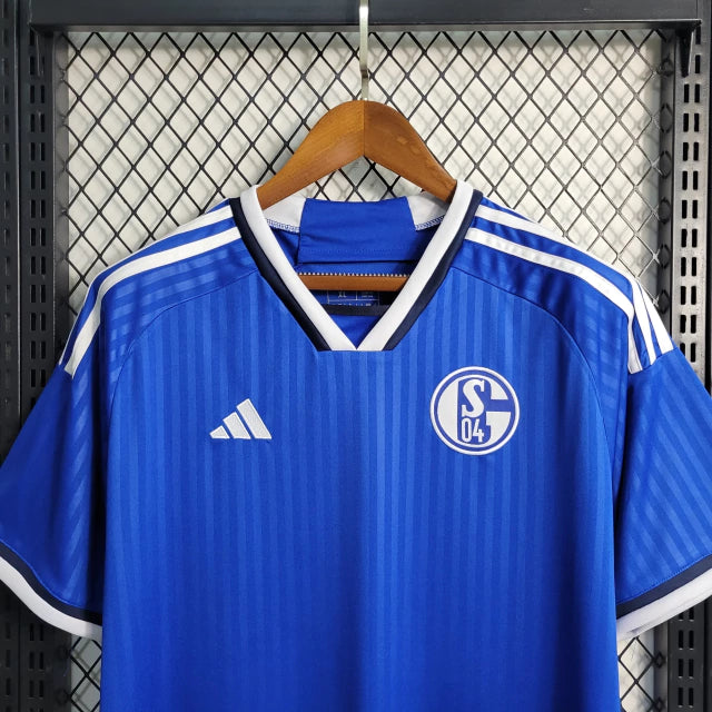 Camisa Schalke 04 I 23/24 - Torcedor Adidas Masculina - Azul