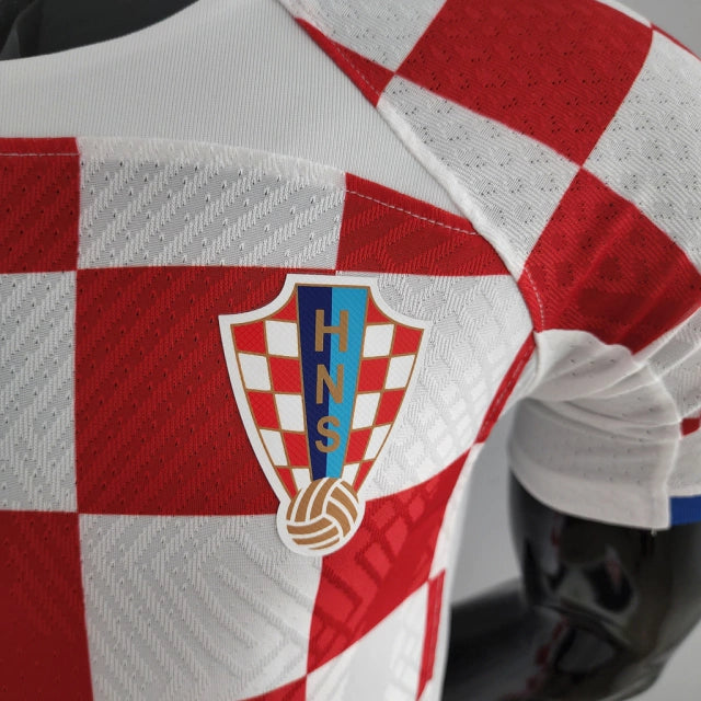Camisa Seleção da Croácia Home 22/23 Jogador Nike Masculina - Vermelho e Branco