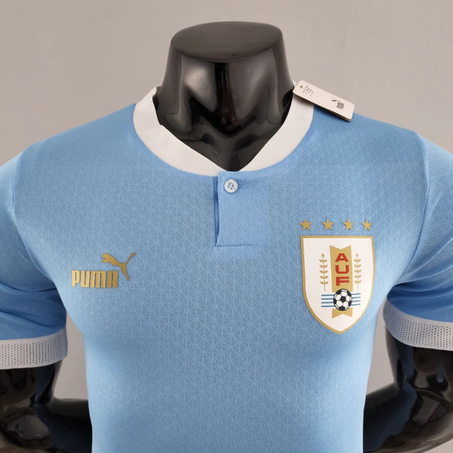 Camisa Seleção do Uruguai Home 22/23 Jogador Puma Masculina - Azul Celeste