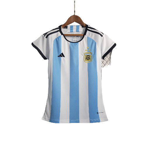 Camisa Argentina I Home 2023/24 Feminina (3 Estrelas) Adidas - Azul